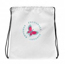 Empower. Encourage. Support Drawstring bag for Women
